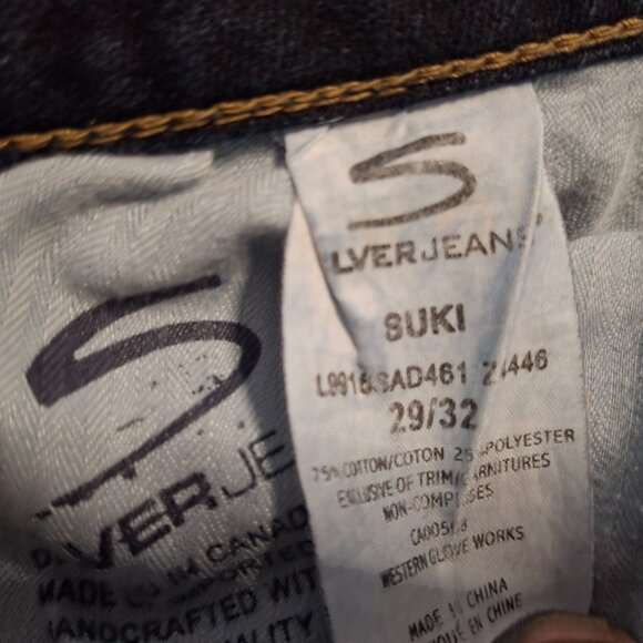 Silver Brand Low Rise Flared Bell Bottom Jeans Size 29/32 (Size 8) Vintage - Picture 16 of 16